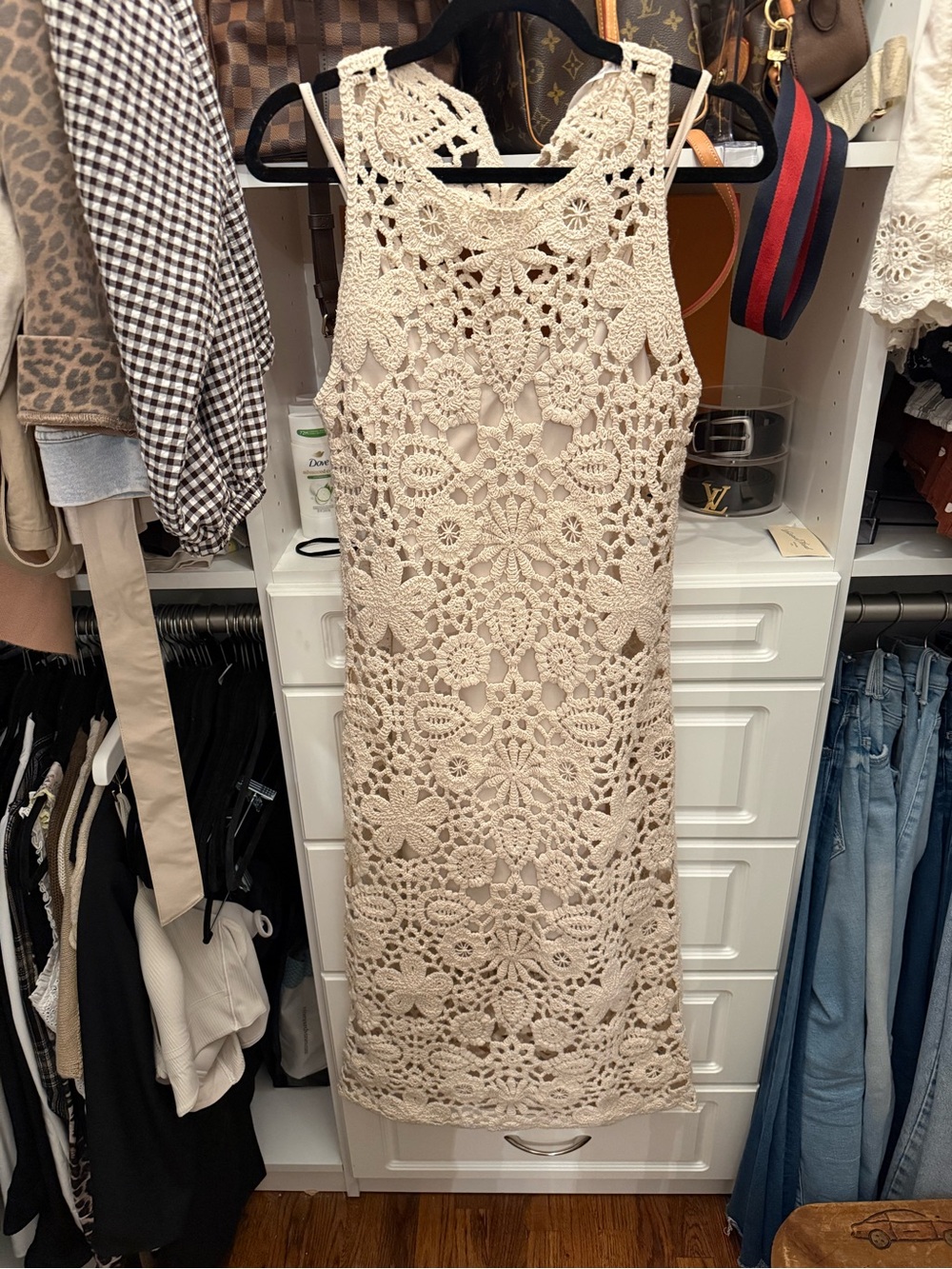 Astr The Label Crochet Maxi Dress